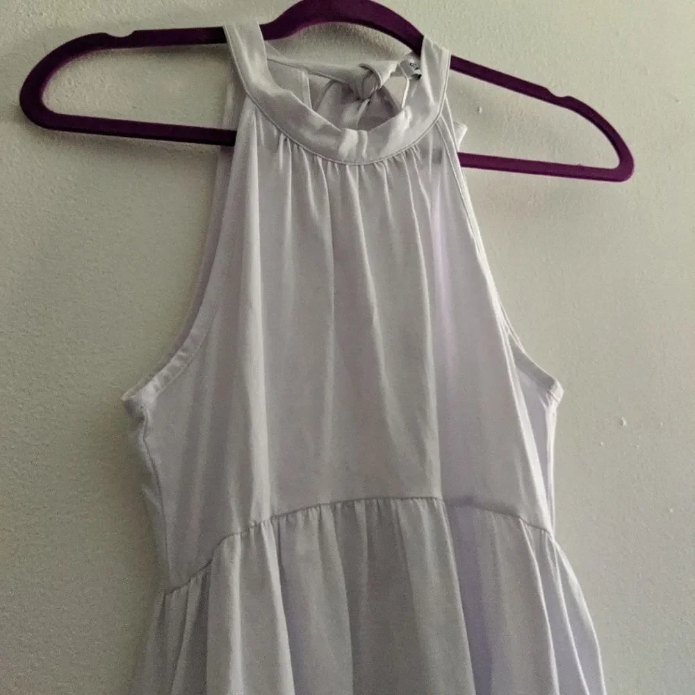 NWOT 3 for $20! White Cotton Halter Empire Dress
